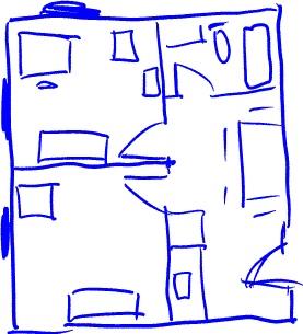 Sketch of a floor plan